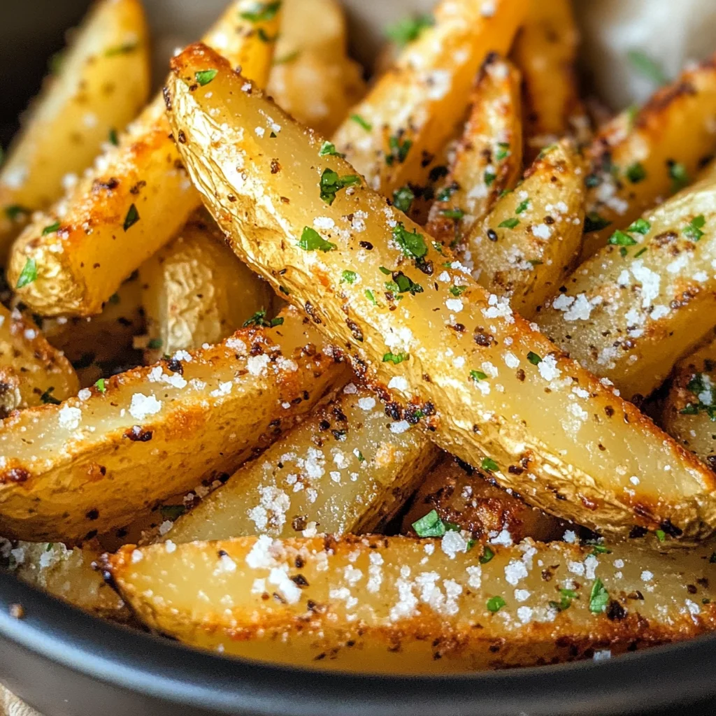 Air Fryer Garlic Parmesan Fries