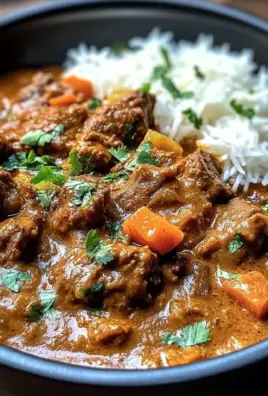 Beef Curry Simmered in Coconut Milk with Fragrant Spices