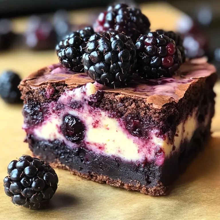 Blackberry Cheesecake Brownies