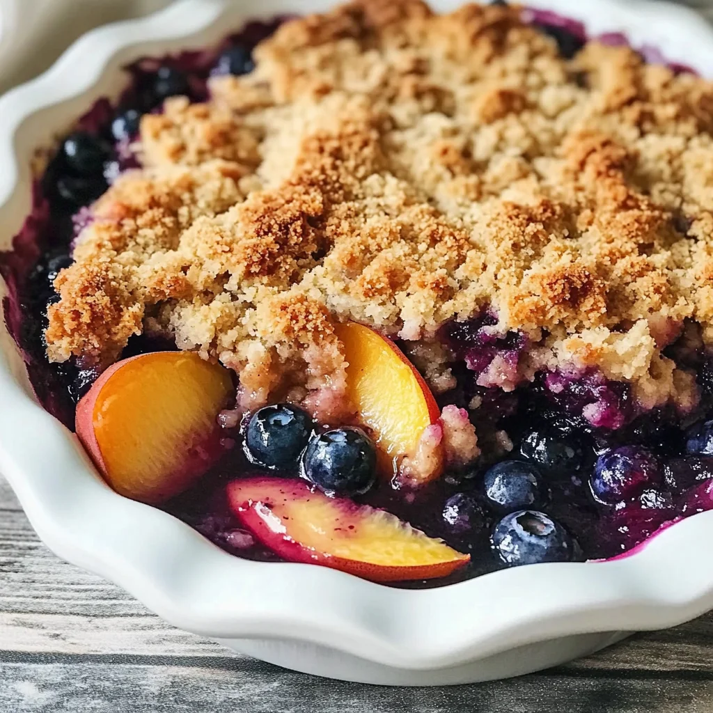 Blueberry Peach Crumble