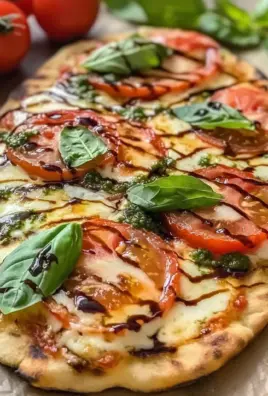 Caprese Naan Pizza