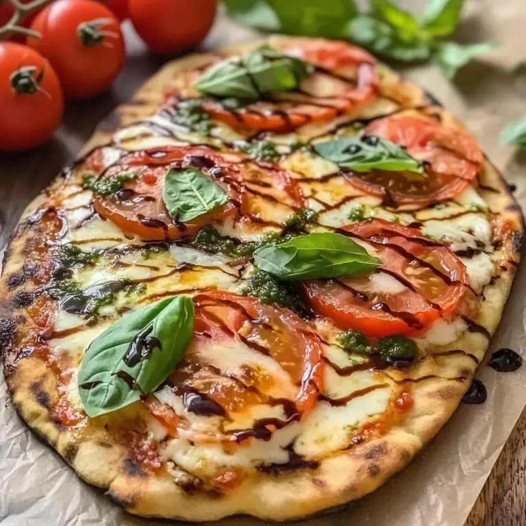 Caprese Naan Pizza