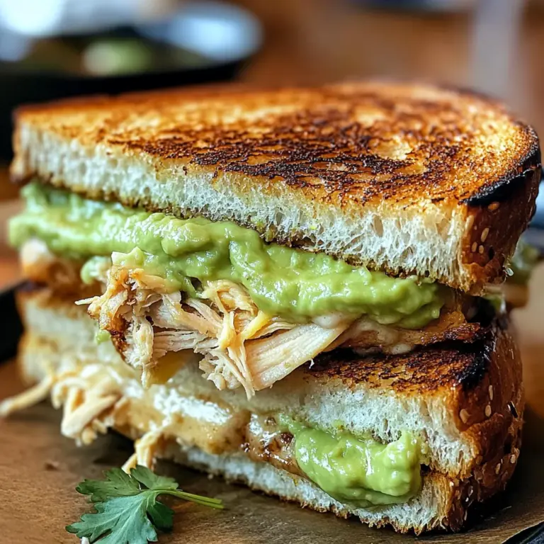 Chicken Avocado Melt Sandwich