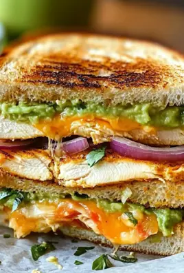 Chicken Avocado Melt Sandwich