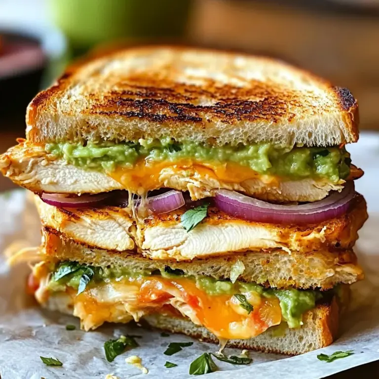 Chicken Avocado Melt Sandwich