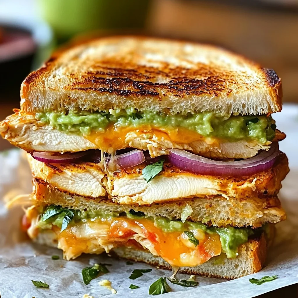 Chicken Avocado Melt Sandwich