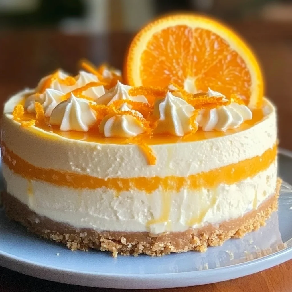 Delicious No-Bake Orange Creamsicle Cheesecake Recipe for Summer Treats