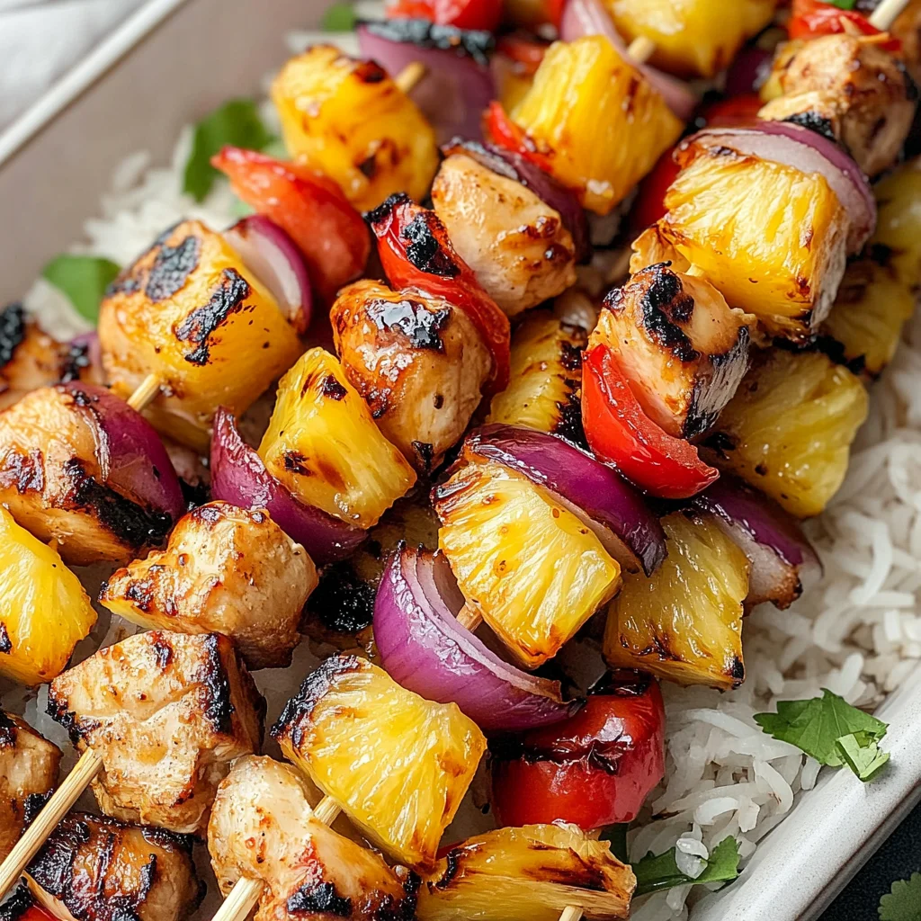 Hawaiian Chicken Kabobs