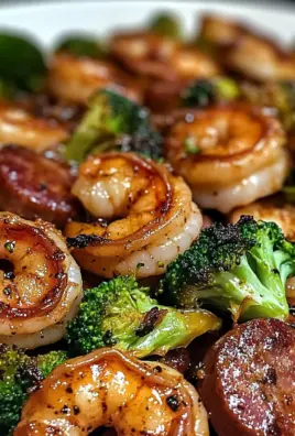 Honey Garlic Shrimp Roasted Broccoli