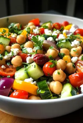 Mediterranean Chickpea Salad with Lemon Vinaigrette: The Best Summer Dish