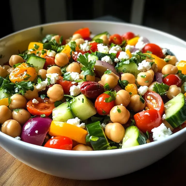 Mediterranean Chickpea Salad with Lemon Vinaigrette: The Best Summer Dish