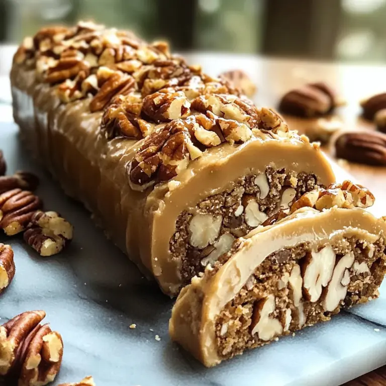 Nana’s 3-Ingredient Pecan Log