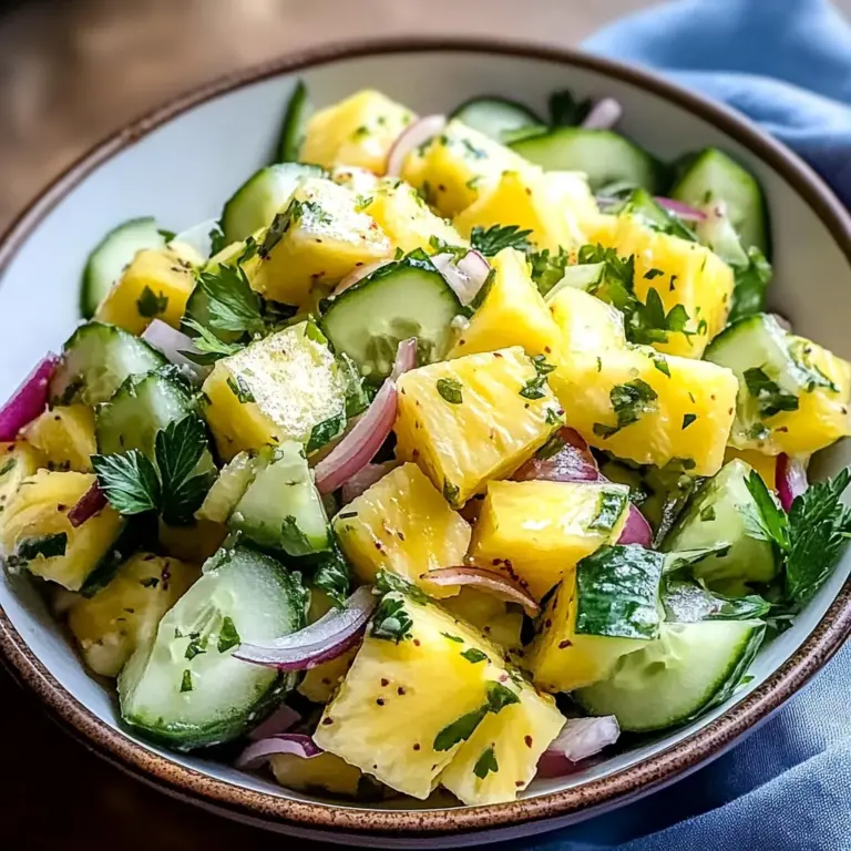 Pineapple Cucumber Salad