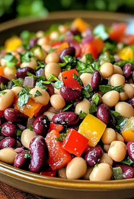 Rainbow Bean Salad: A Vibrant & Healthy Recipe