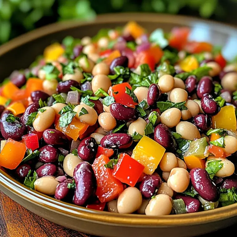 Rainbow Bean Salad: A Vibrant & Healthy Recipe