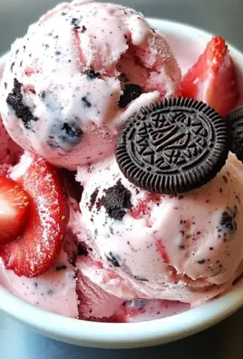 Strawberry Oreo Ice Cream