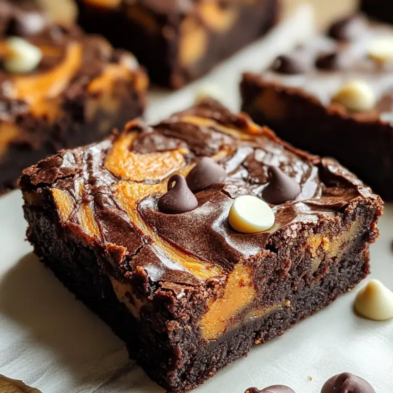Sweet Potato Brownies with a Peanut Butter Twist