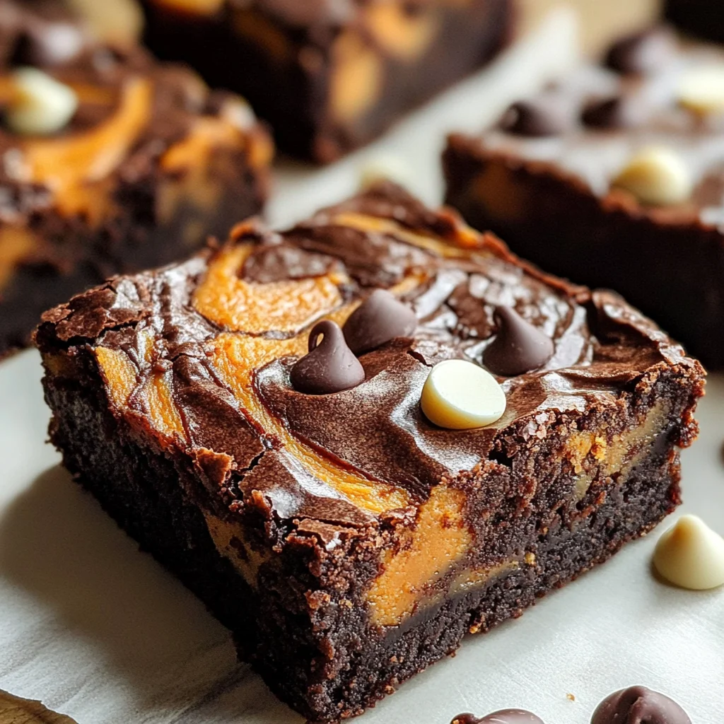Sweet Potato Brownies with a Peanut Butter Twist