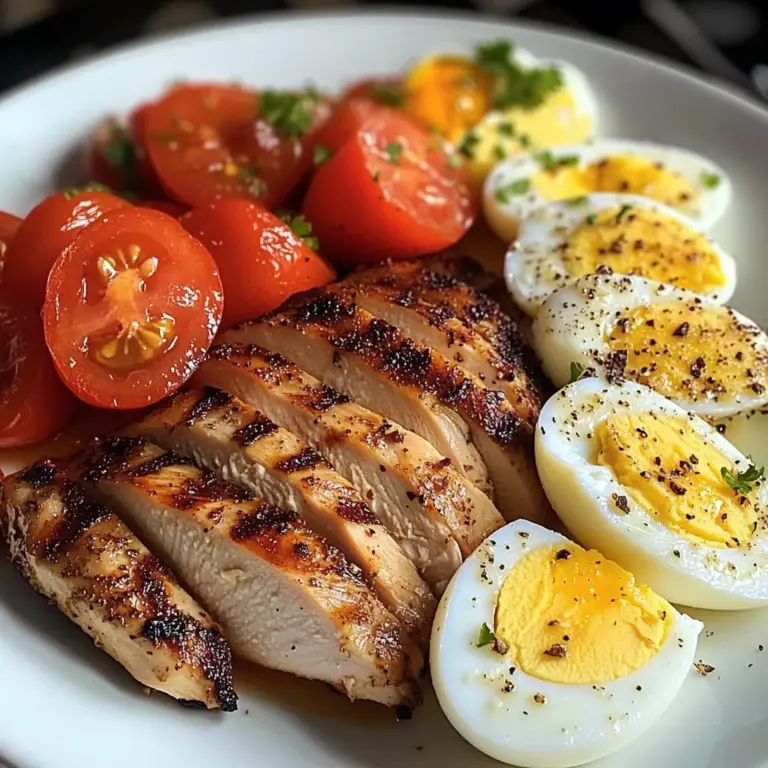 Tomato-Lovers Protein Plate with Chicken & Eggs