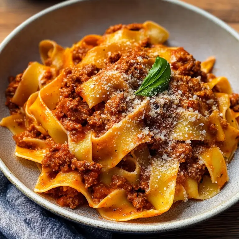 Authentic Pappardelle Bolognese (ragù alla bolognese)