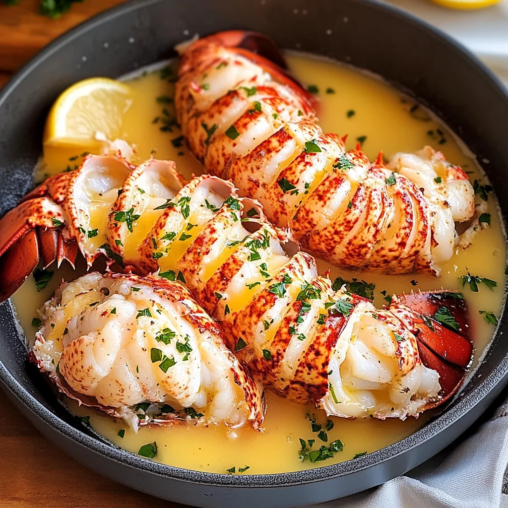 Butter Poached Lobster Tails Recipe