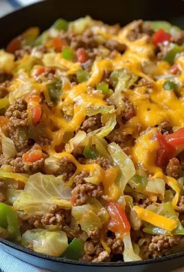 Cabbage Roll Skillet (Easy Keto Ground Beef Dinner Recipe)