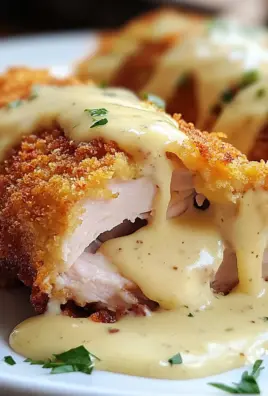 Chicken Cordon Bleu with Swiss Cheese Sauce is delicious.