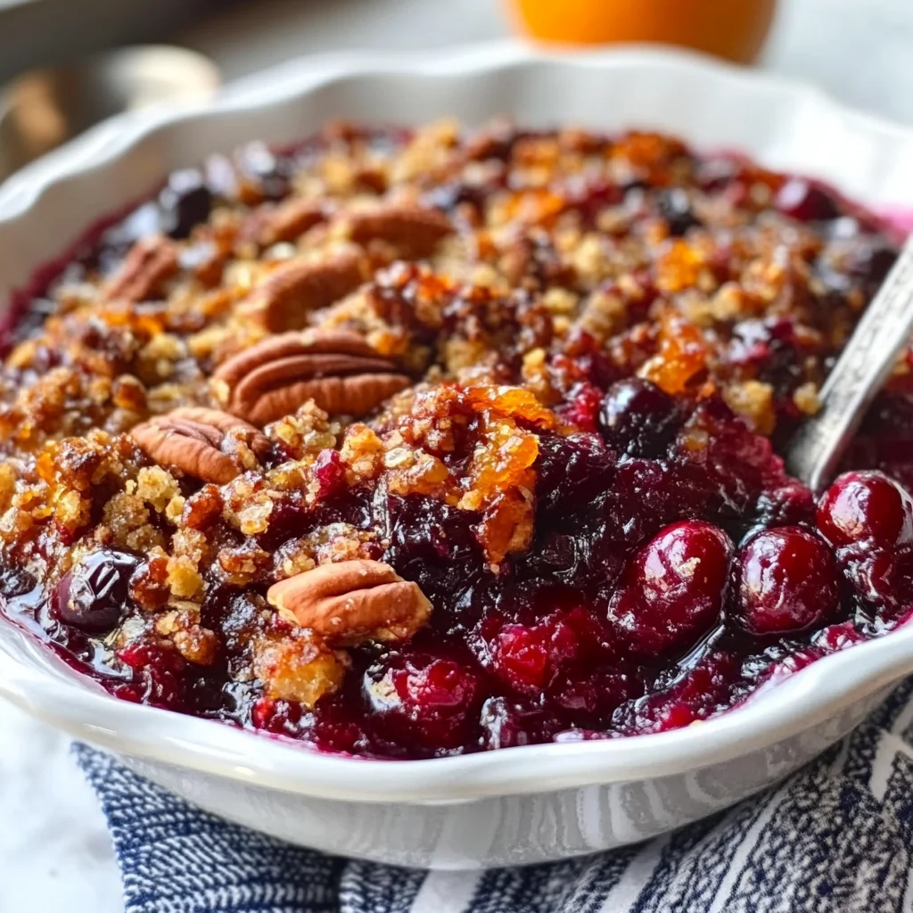 Cranberry Orange Pecan Crisp