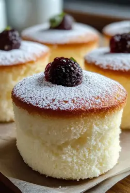 Fluffy Japanese Cotton Cheesecake Cupcakes
