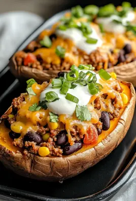 High Protein Ground Turkey Stuffed Sweet Potato