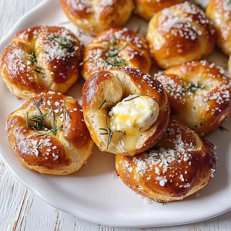 Mozzarella Stuffed Rosemary Parmesan Soft Pretzels