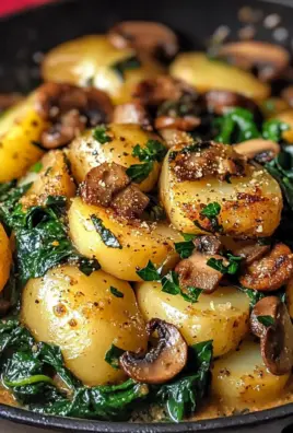 Potatoes with Mushroom Spinach: An Amazing Ultimate Recipe