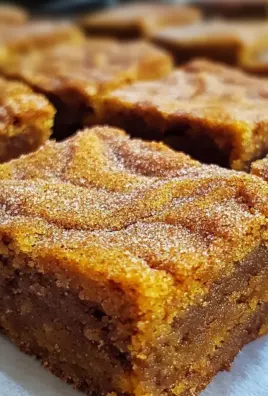 Pumpkin Snickerdoodle Blondies Recipe