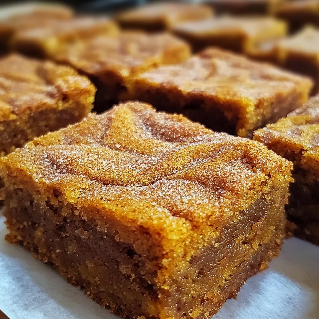 Pumpkin Snickerdoodle Blondies Recipe