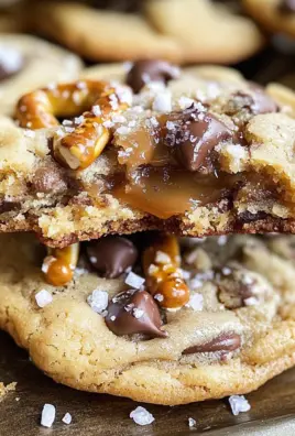 Salted Caramel Pretzel Chocolate Chip Cookies