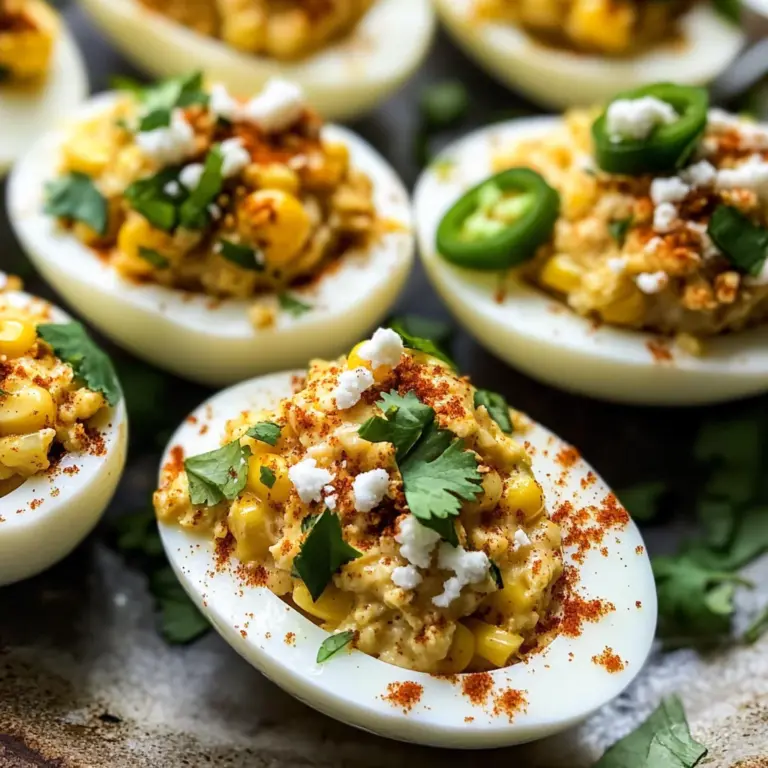 Street Corn Deviled Eggs