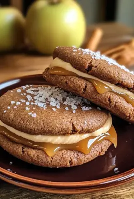 Apple Cider Whoopie Pie cookies with Caramel Filling