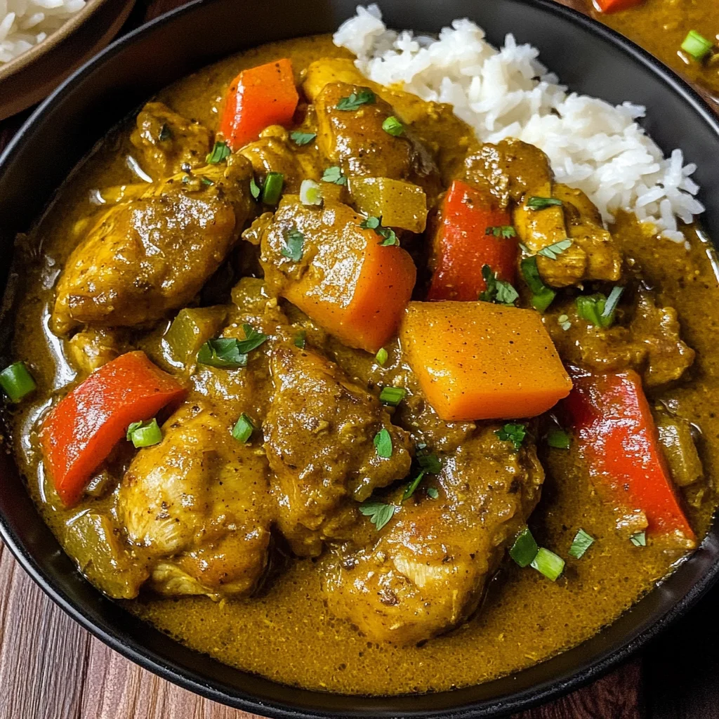 Authentic Jamaican Curry Chicken