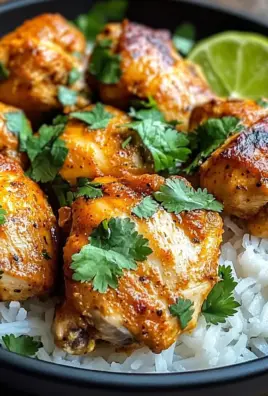Baked Coconut Chili Chicken Thighs