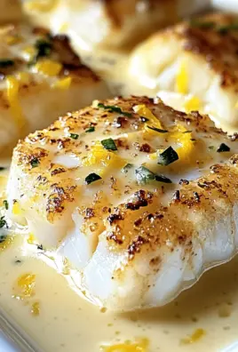 Baked Cod in Coconut Lemon Cream Sauce for Busy Weeknights