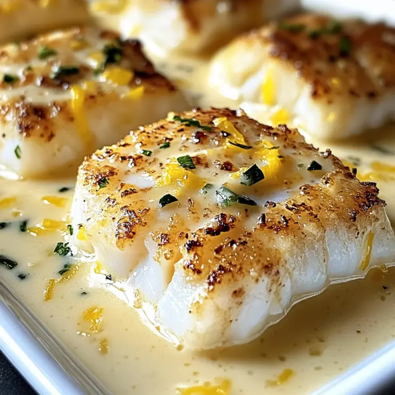 Baked Cod in Coconut Lemon Cream Sauce for Busy Weeknights