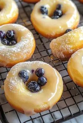 Baked Lemon Blueberry Doughnuts