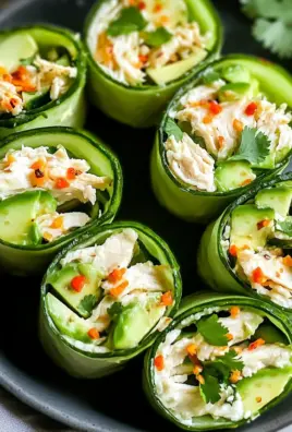 Best Chicken Salad Cucumber Roll Ups