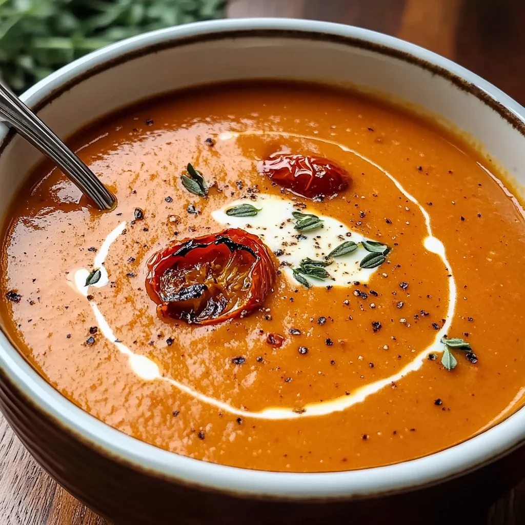 Best Creamy Roasted Garlic Tomato Soup - Alrightwithme