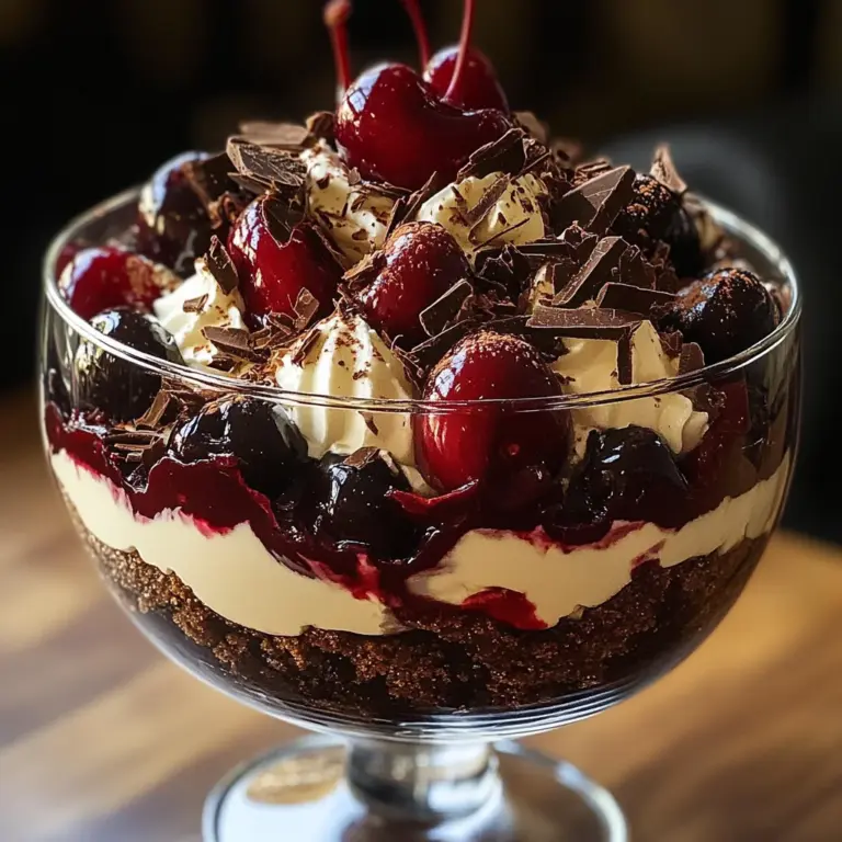 Black Forest Trifle for Christmas