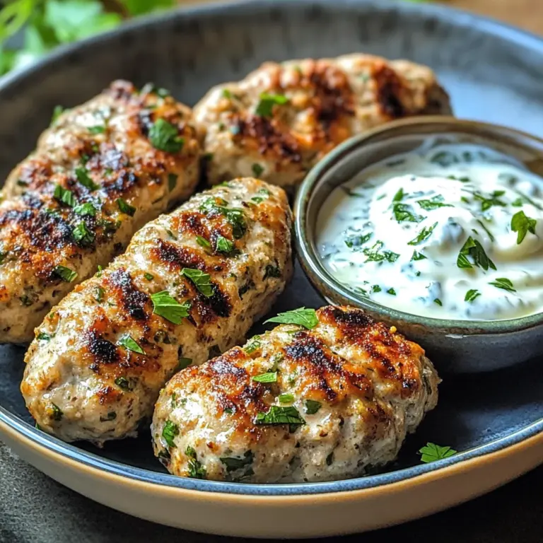 Chicken Kofta with Garlic Yogurt Sauce Recipe: A Must-Try!