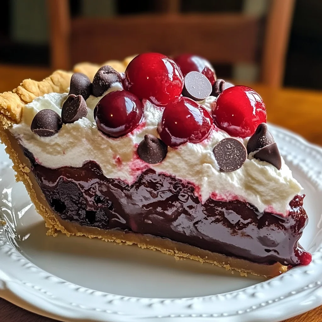 Chocolate Cherry Cream Pie