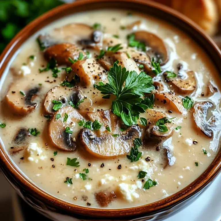Cottage Cheese Mushroom Soup