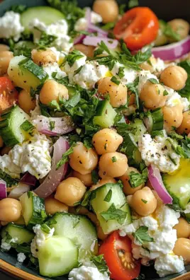 Cottage Cheese and Chickpea Salad
