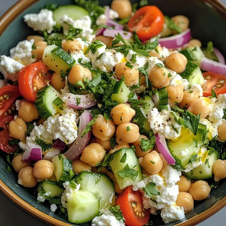 Cottage Cheese and Chickpea Salad
